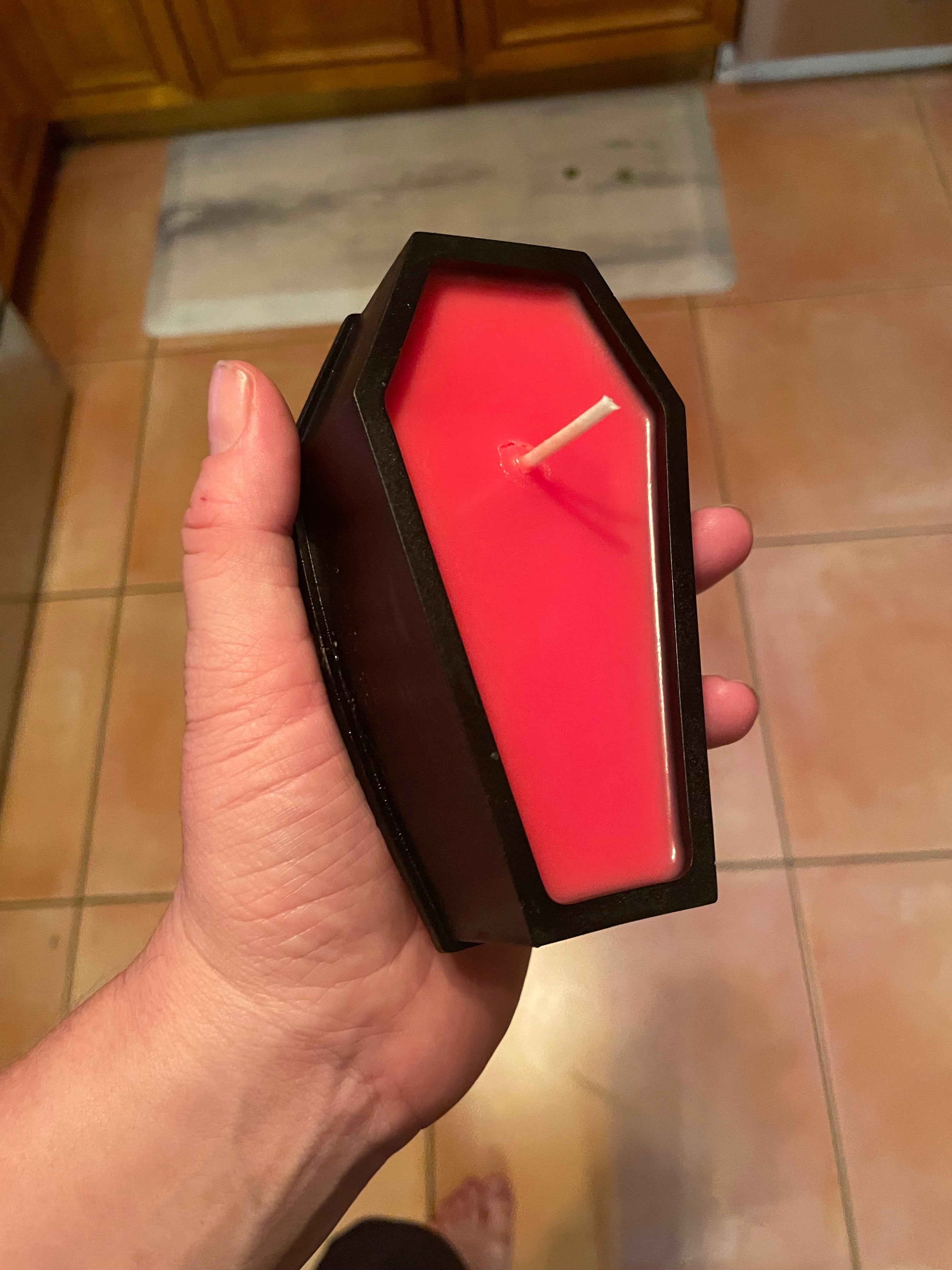 Mini Coffin Shaped Candles