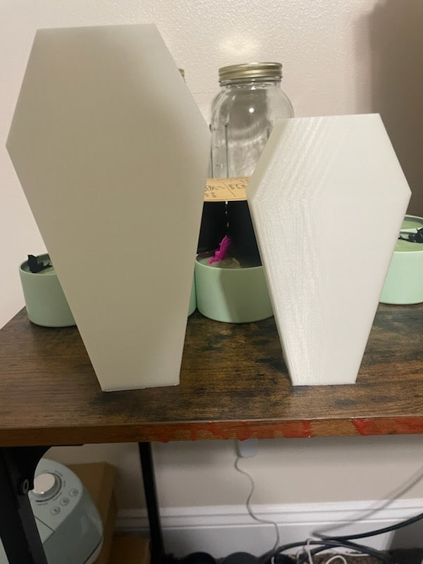 Coffin Shaped Vase (Large & Small) Set